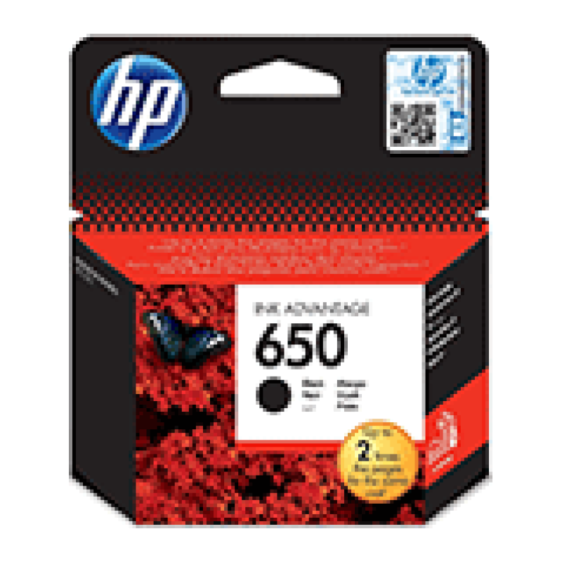 Cartouche HP 650 Noire (référence CZ101AE)