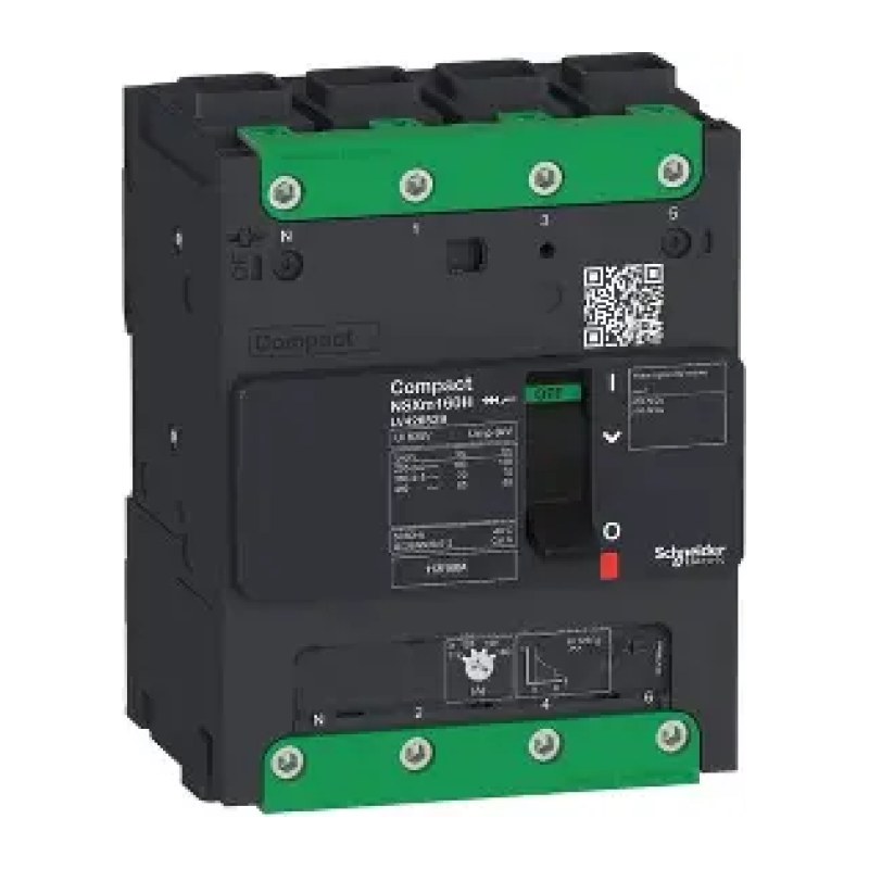 Disjoncteur compact NSXm 36kA TM100D 4P/4T Elink