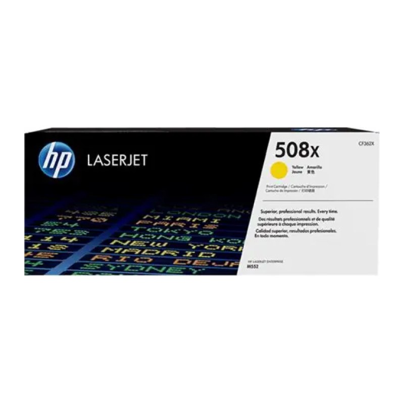 Toner HP Laser 508X High Yield Yellow