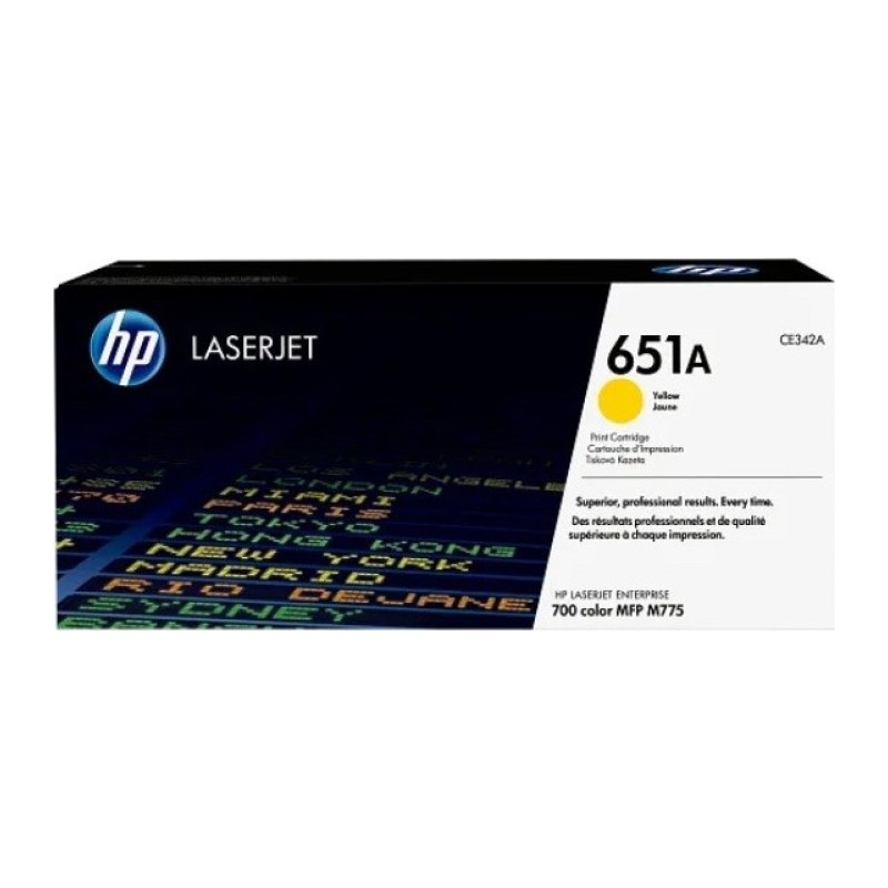 Toner HP Laser 651A yellow CE342A pour HP M775