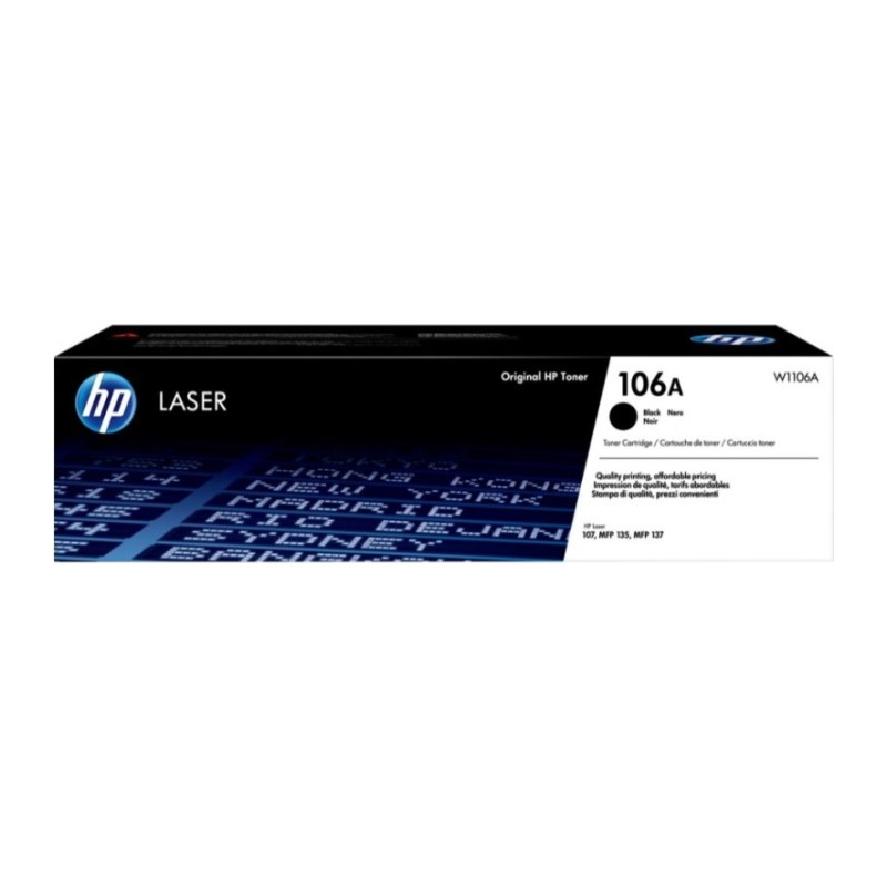 Toner HP Laser 106A noir pour Laser 107, MFP 135, MFP 137