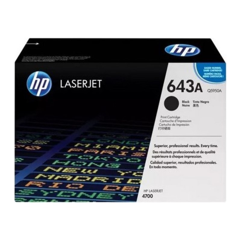 Toner HP Laser 643A 4700 Q5950A Black